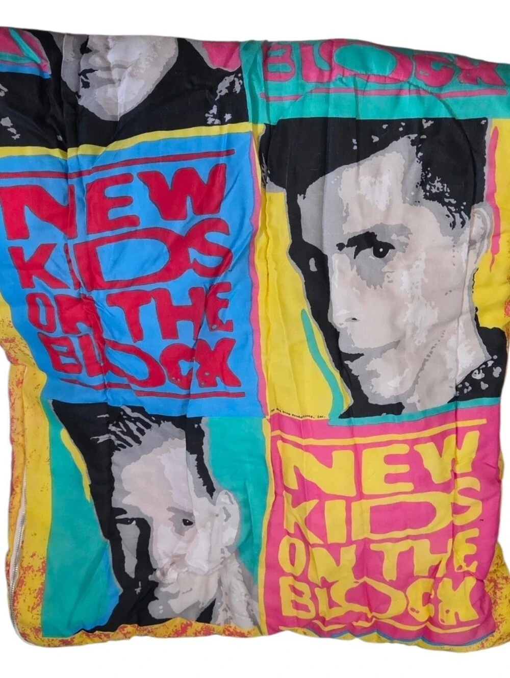 New Kids on the Block vintage 1990 teen sleeping bag VGUC - Picture 2 of 9